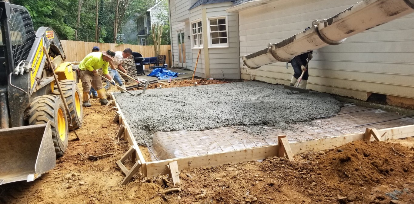 Professional concrete installation by RMD Richmond Concrete contractors in Richmond, KY